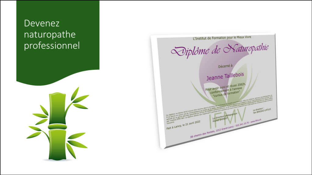 Formation diplomante en naturopathie